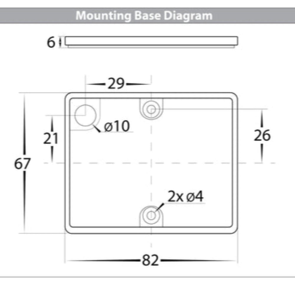 Buy Up / Down Wall Lights Australia Versa Square Up & Down Wall Light White 3CCT - HV3658T-WHT-SQ