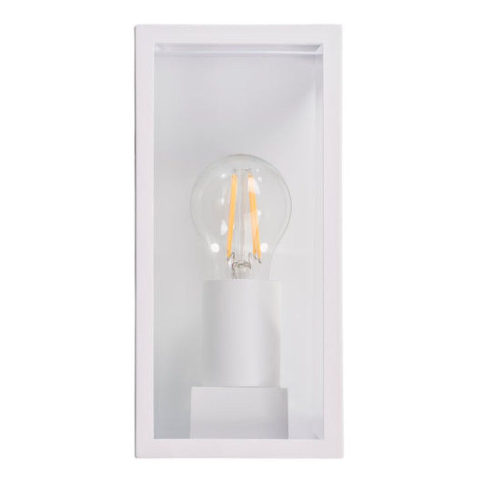 Buy Outdoor Wall Lanterns Australia Bayside Wall Light White 316 Stainless Steel 2700K - HV3659W-WHT