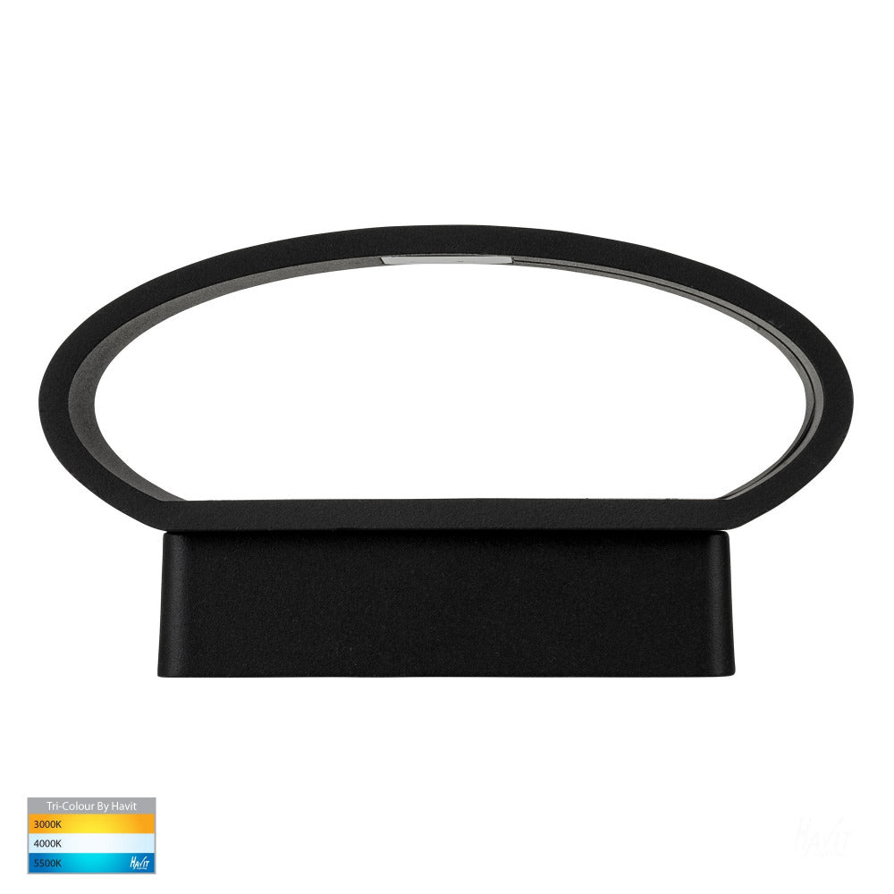 Buy Up / Down Wall Lights Australia Luxe Up / Down Wall Mounted Light Black 3CCT - HV3661T-BLK