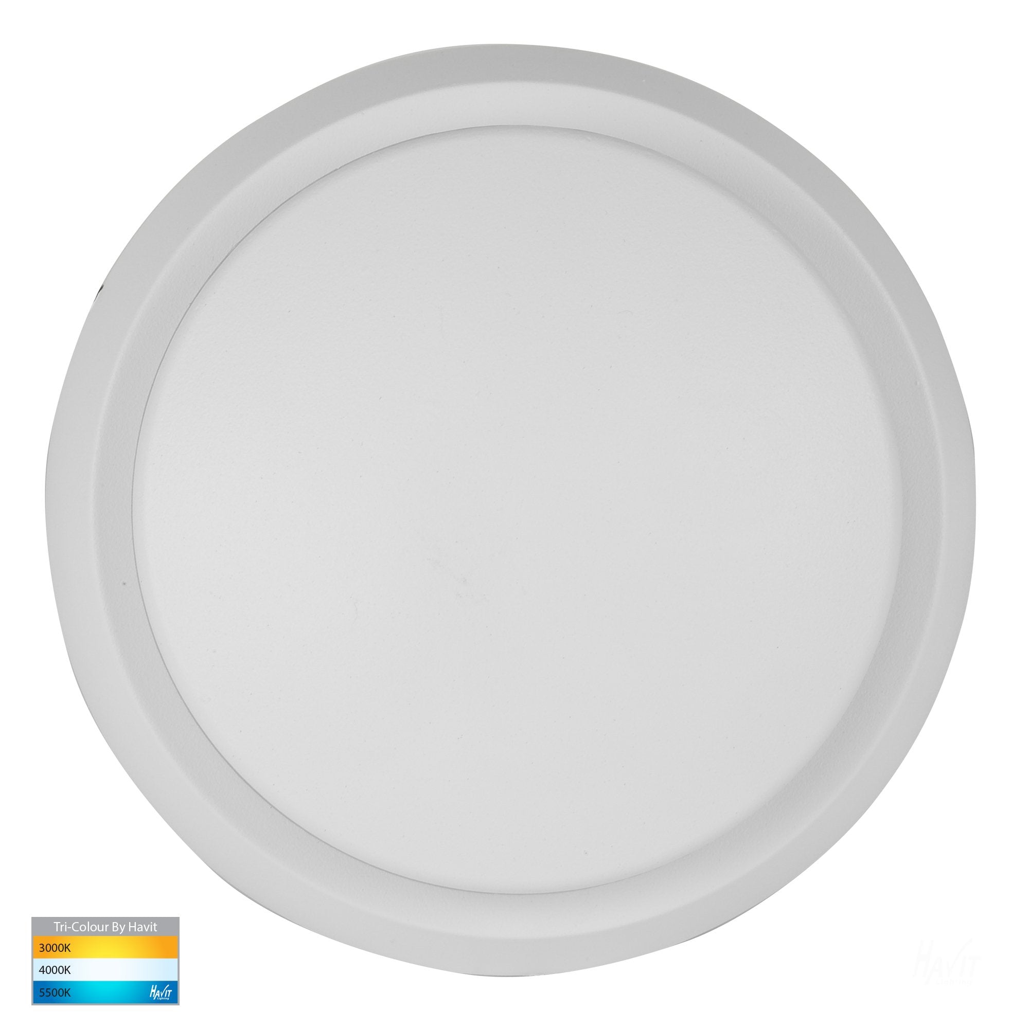 Buy Exterior Wall Lights Australia HV3666T-WHT Pivot Round Wall Mounted Light Poly Powder Coated White