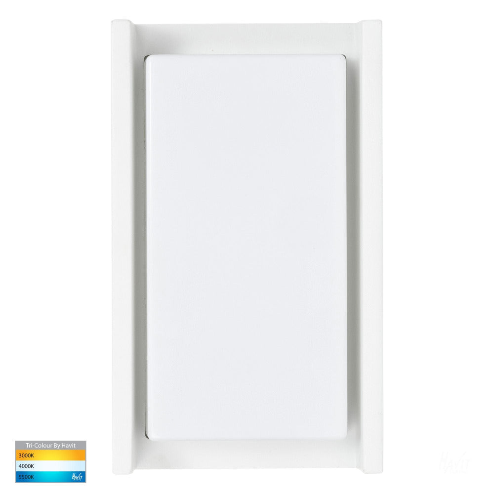 Buy Exterior Wall Lights Australia Nepean Exterior Wall Mounted Light White 3CCT - HV3668T-WHT