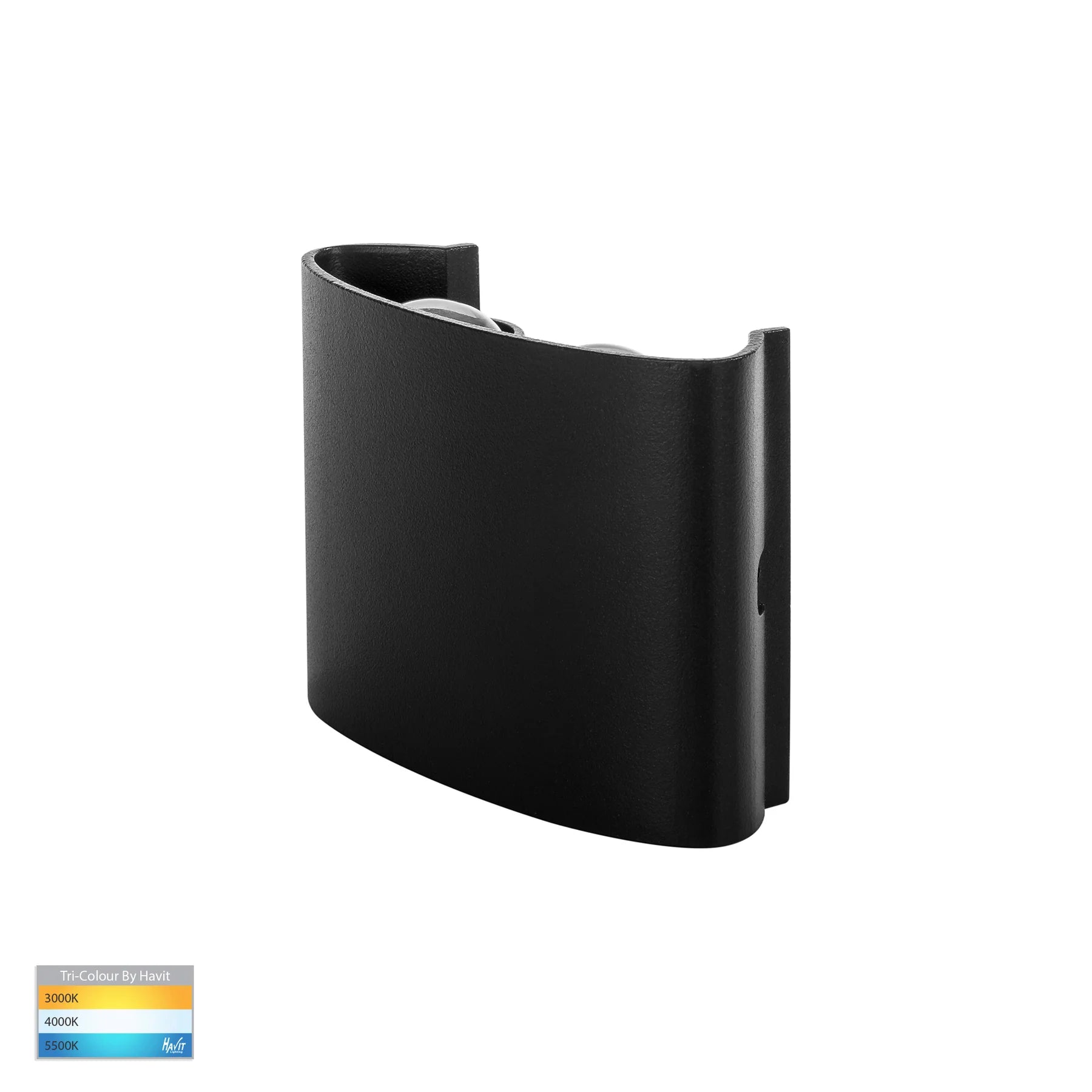 Buy Up / Down Wall Lights Australia Maro LED Up & Down Wall 4 Lights 12V Black Aluminium 3 CCT - HV3695T-BLK-12V