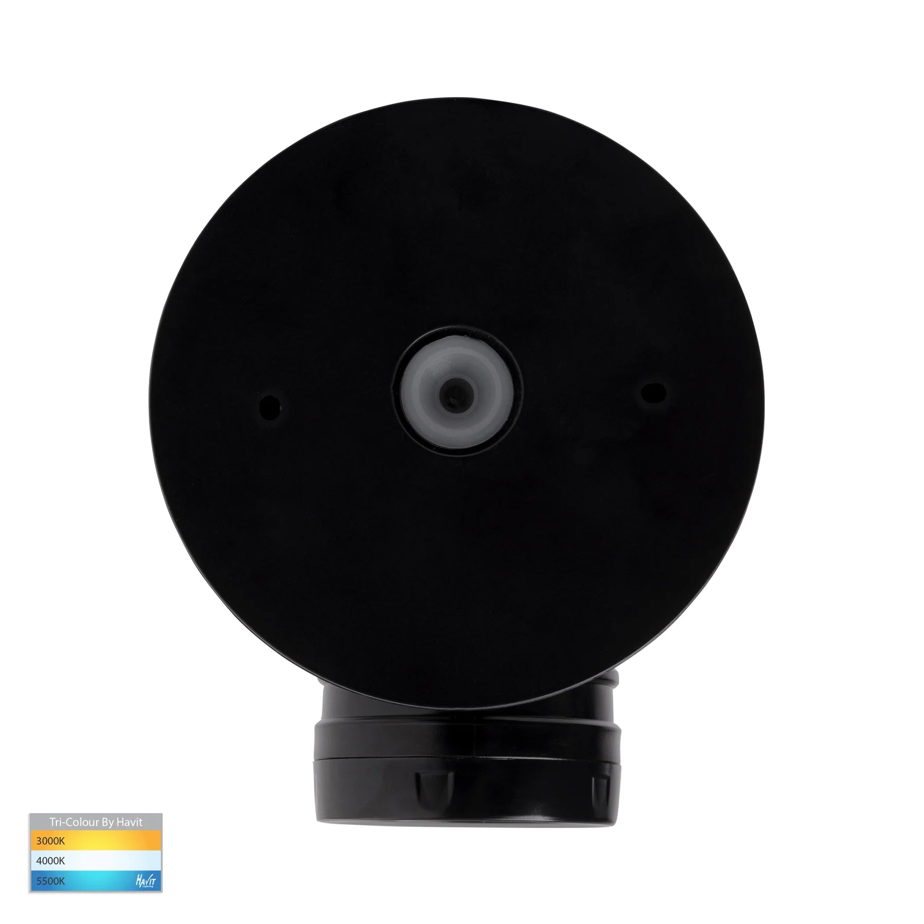 Buy Exterior Spotlights Australia Focus Exterior Spotlight Adjustable 240V Black Polycarbonate 3 CCT - HV3791T-BLK