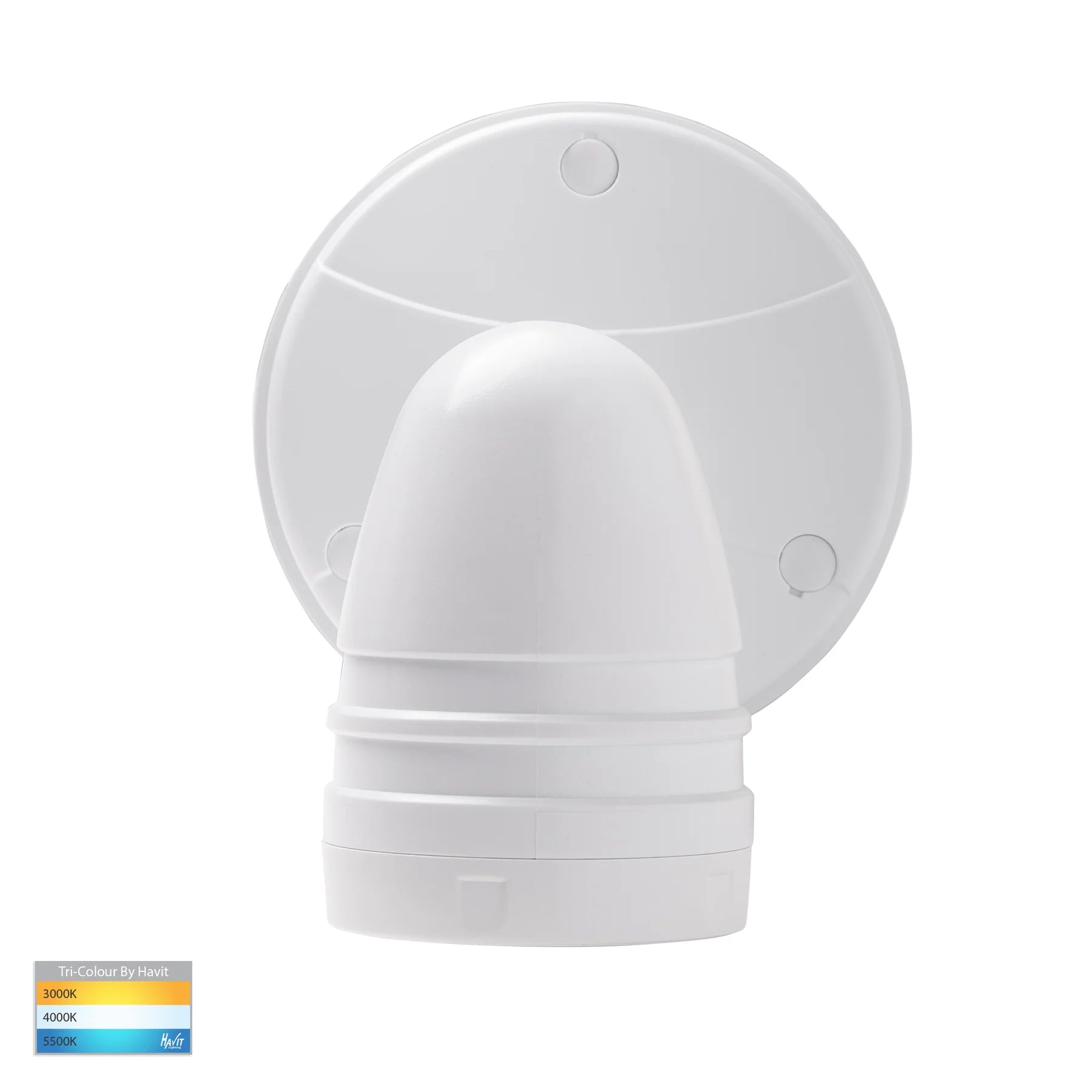 Focus Security Wall Light Adjustable 240V White Polycarbonate 3 CCT - HV3792T-WHT