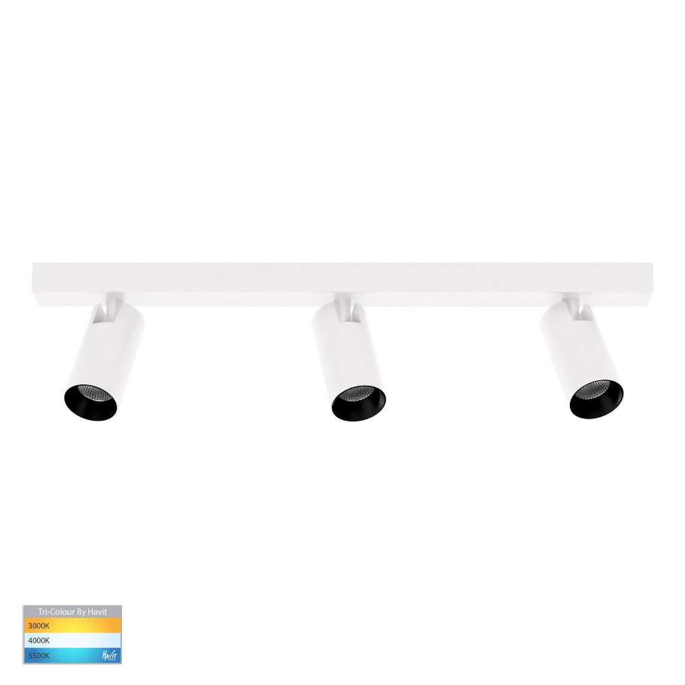 Buy Spotlights Australia Revo 3 Light LED Spotlights White 3CCT - HV4002T-3-WHT