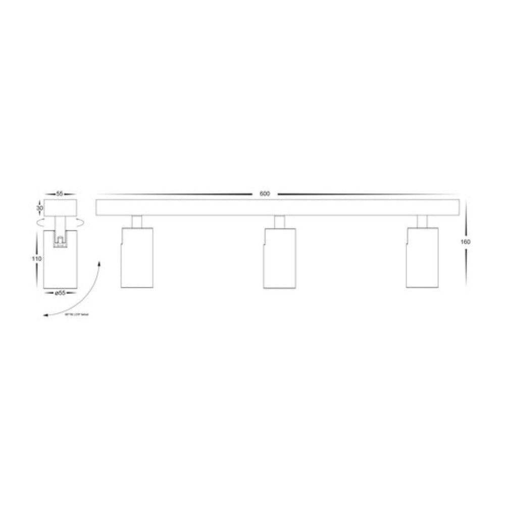 Buy Spotlights Australia Revo 3 Light LED Spotlights White 3CCT - HV4002T-3-WHT