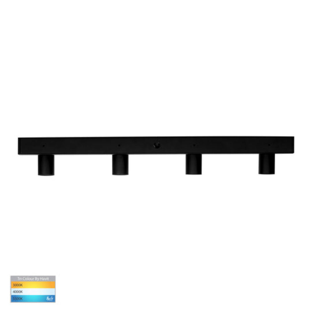 Buy Spotlights Australia Revo 4 Light LED Spotlights Black 3CCT - HV4002T-4-BLK