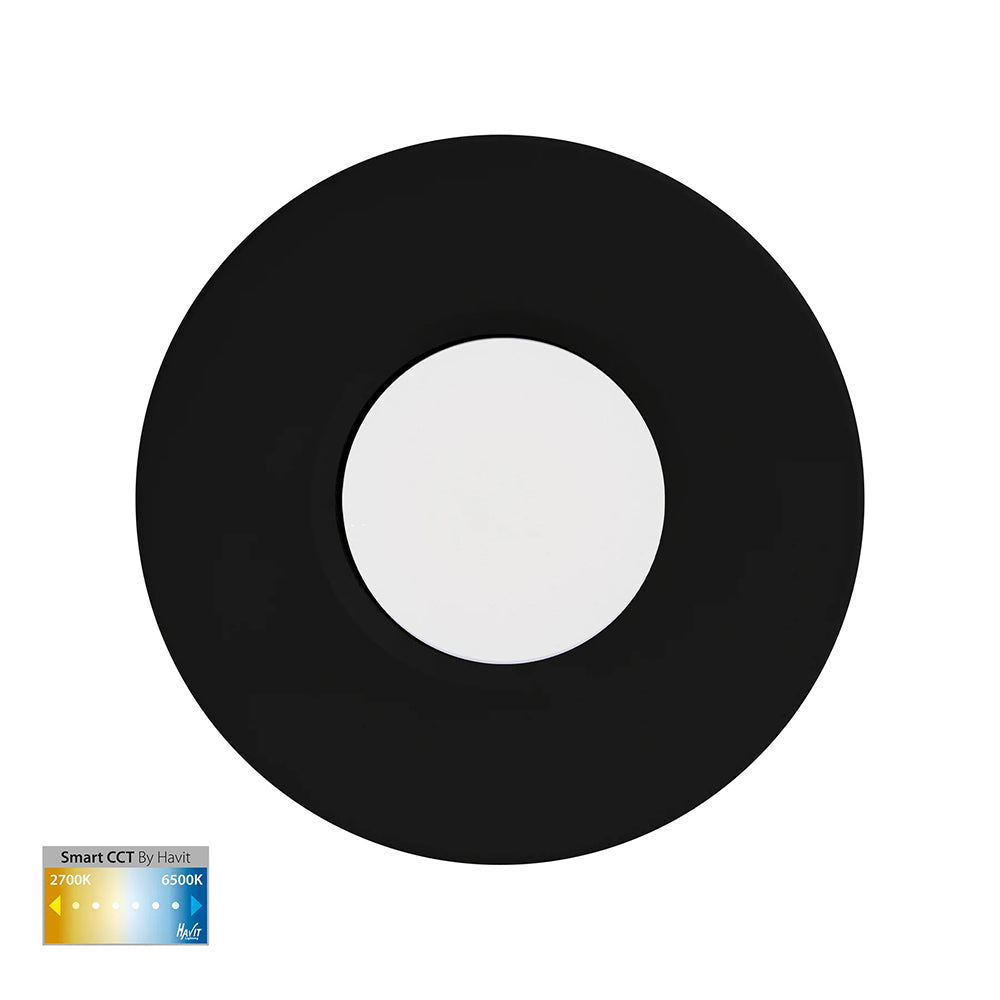 Buy Smart LED Downlights Australia Prime Smart LED Downlight Black W88mm 2CCT - HV5511CCT-BLK