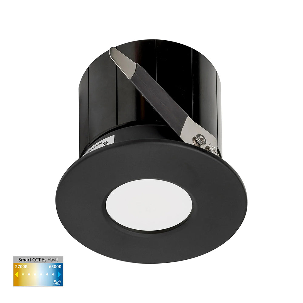 Prime Smart LED Downlight Black W88mm 2CCT - HV5511CCT-BLK