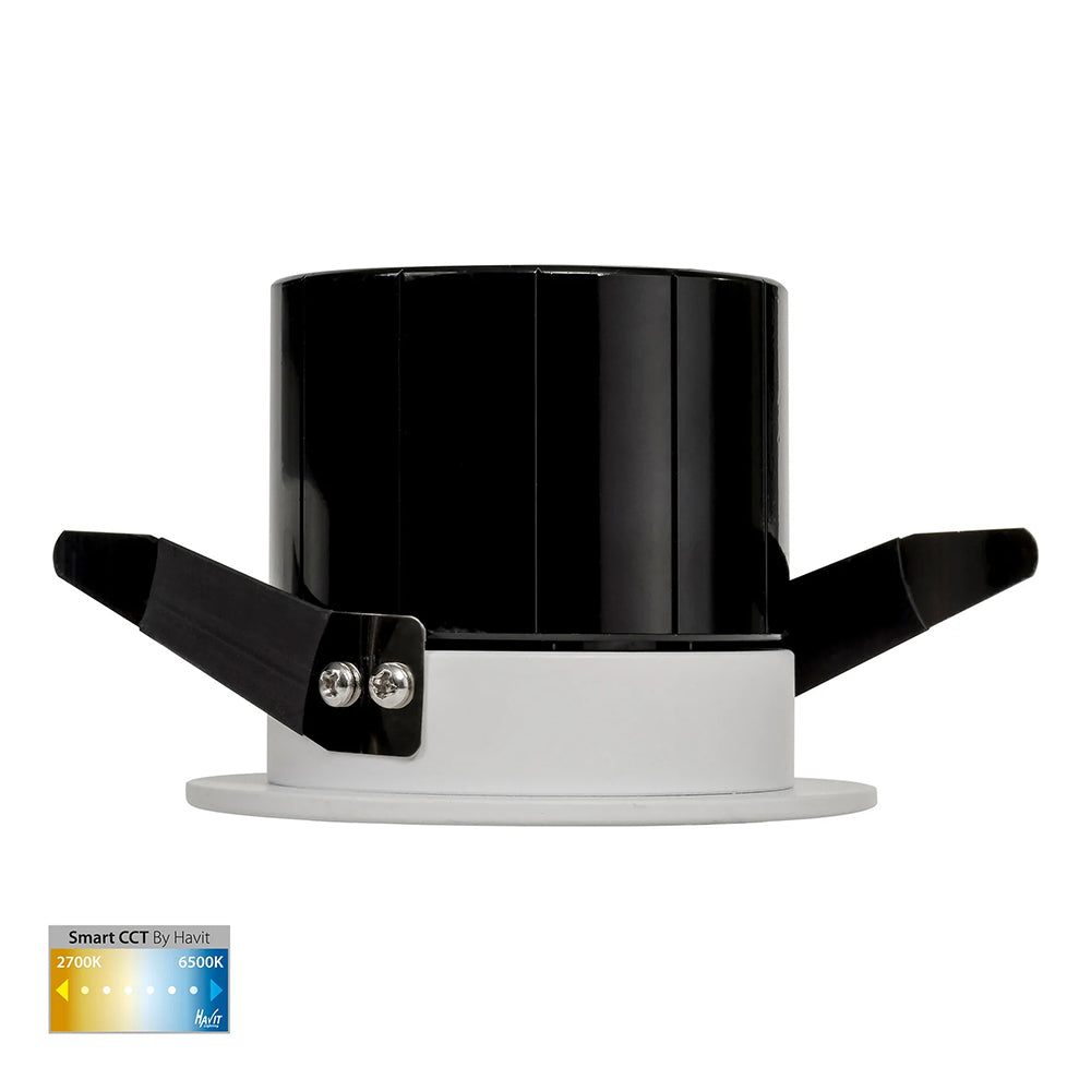 Buy Smart LED Downlights Australia Prime Smart LED Downlight White W88mm 2CCT - HV5511CCT-WHT