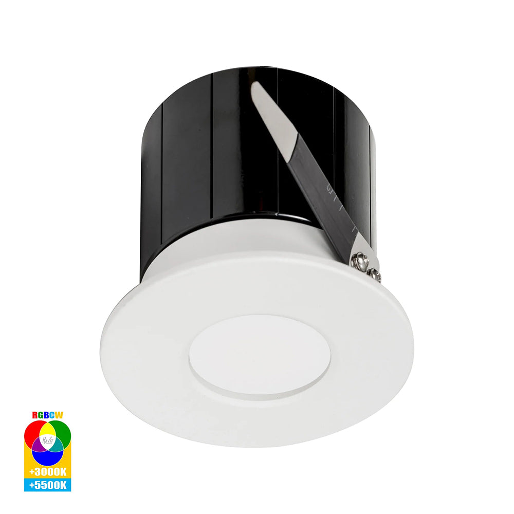 Buy Smart LED Downlights Australia Prime Smart LED Downlight White W88mm RGBCW - HV5511RGBCW-WHT