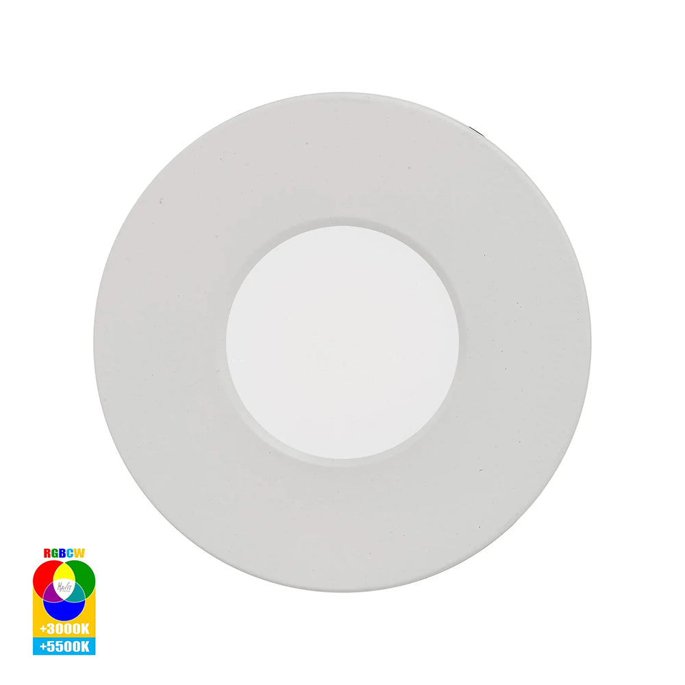 Buy Smart LED Downlights Australia Prime Smart LED Downlight White W88mm RGBCW - HV5511RGBCW-WHT