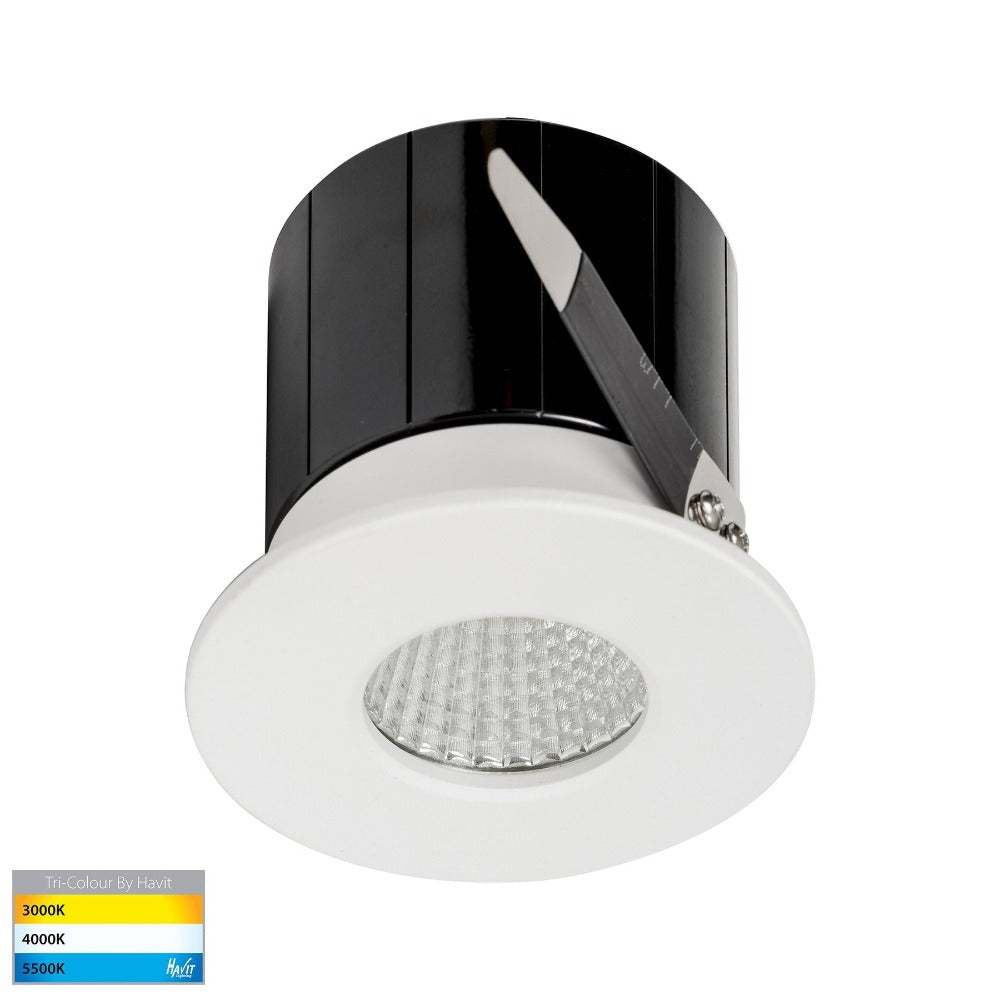Buy Recessed Downlights Australia Prime Fixed LED Downlight White 3CCT - HV5511T-WHT