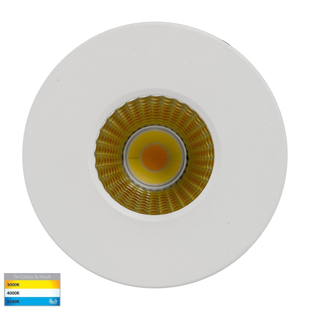 Buy Recessed Downlights Australia Prime Fixed LED Downlight White 3CCT - HV5511T-WHT
