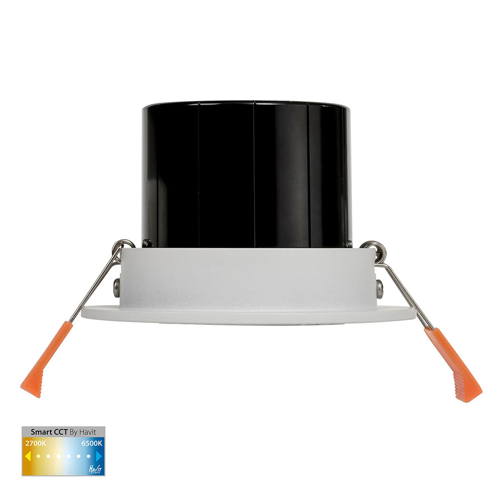Buy Smart LED Downlights Australia Prime Smart LED Downlight White W105mm 2CCT - HV5512CCT-WHT