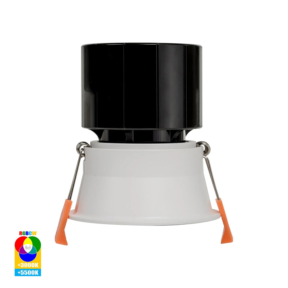 Buy Smart LED Downlights Australia Prime Smart LED Downlight White W84mm RGBCW - HV5513RGBCW-WHT