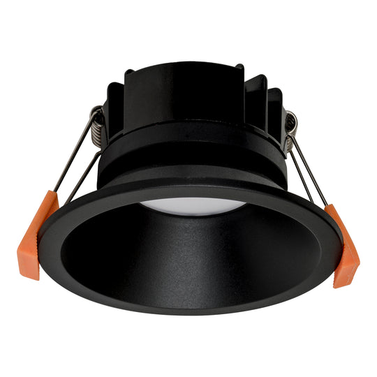 Buy Recessed Downlights Australia Gleam Fixed LED Downlight Black 2CCT - HV5528D2W-BLK
