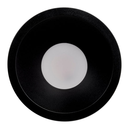 Buy Recessed Downlights Australia Gleam Fixed LED Downlight Black 2CCT - HV5528D2W-BLK