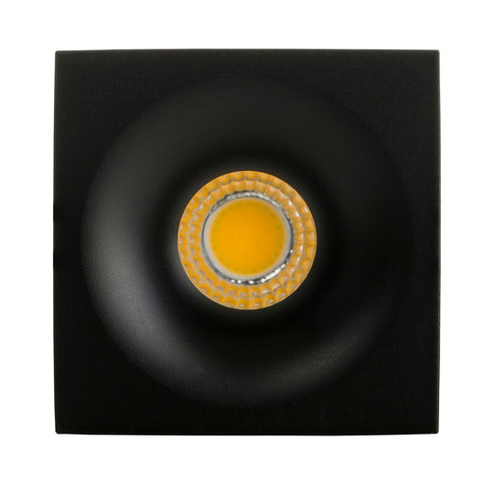 Buy Recessed Downlights Australia HV5701N-BLK Niche Mini square 3W Downlight 4000K Black 38mm Cutout