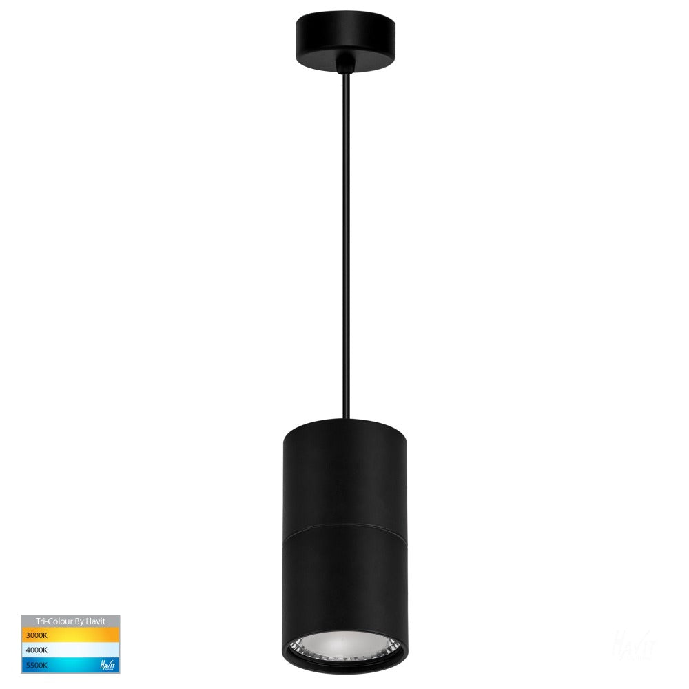 Buy Mini Pendants Australia Nella LED Pendant Black 3CCT - HV5802T-BLK-P