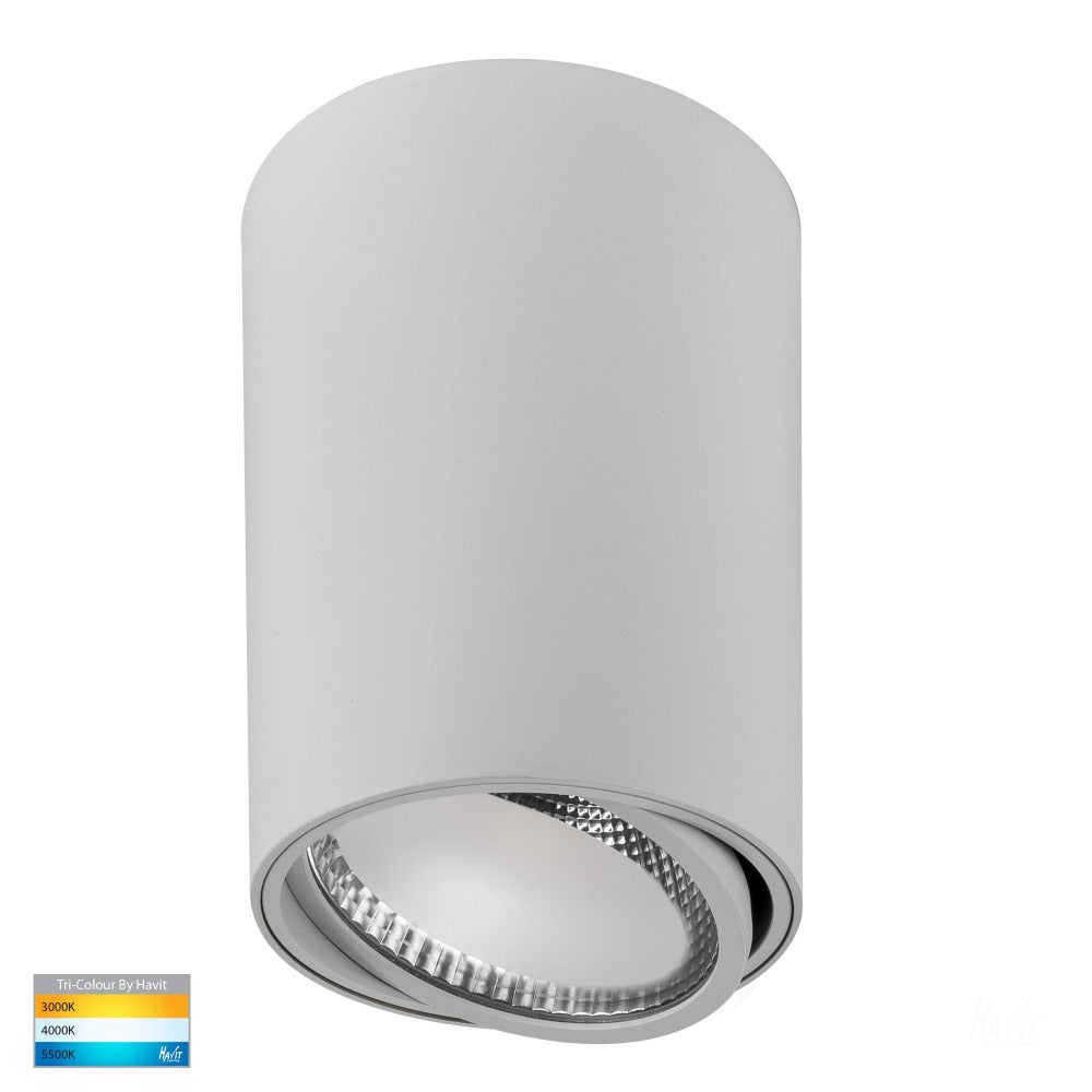 Buy Surface Mounted Downlights Australia Nella Surface Mounted Downlight 18W White 3CCT - HV5815T-WHT