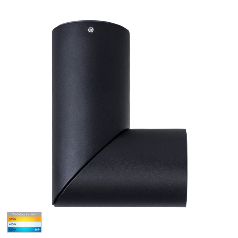 Buy Surface Mounted Downlights Australia Nella Surface Mounted Downlight 7W Black 3CCT - HV5822T-BLK