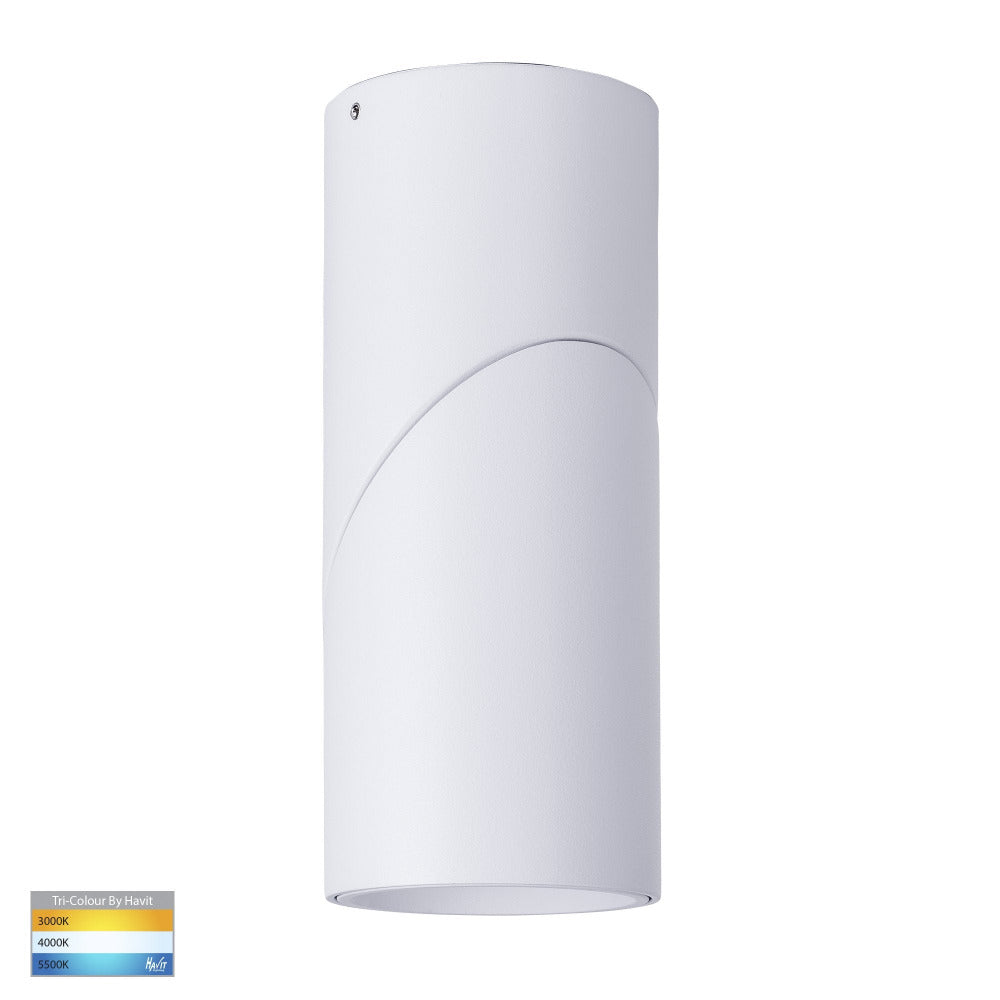 Buy Surface Mounted Downlights Australia Nella Surface Mounted Downlight 12W White 3CCT - HV5823T-WHT