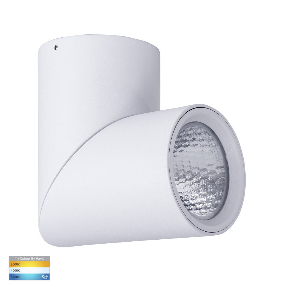 Buy Surface Mounted Downlights Australia Nella Surface Mounted Downlight 18W White 3CCT - HV5824T-WHT