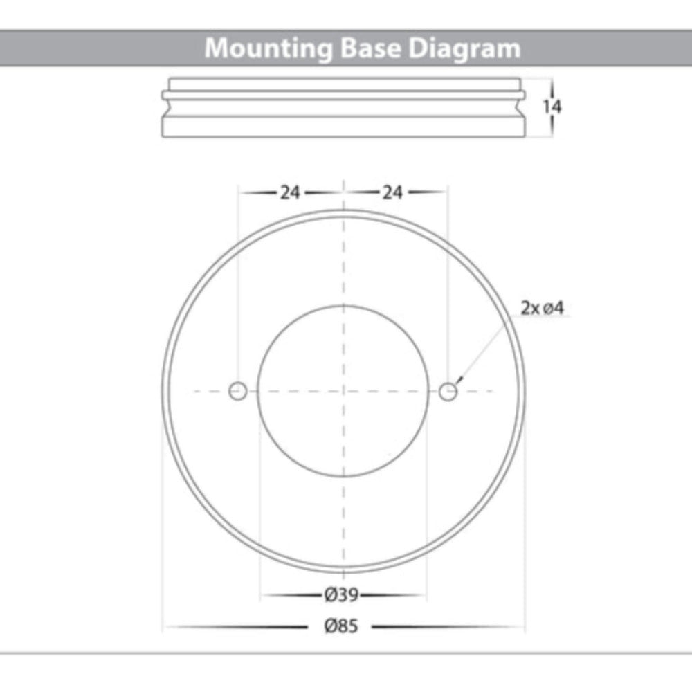 Buy Surface Mounted Downlights Australia Nella Surface Mounted Downlight 18W Black 3CCT - HV5824T-BLK