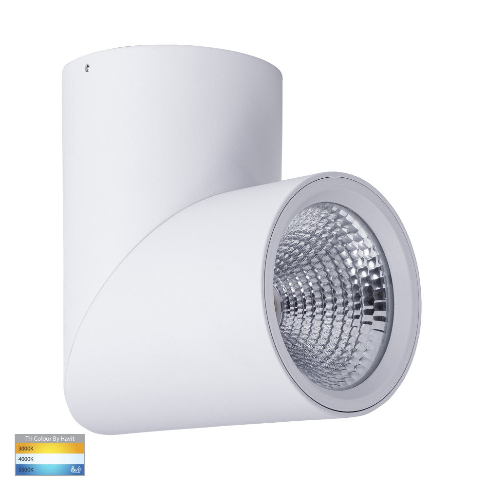 Buy Surface Mounted Downlights Australia Nella Surface Mounted Downlight 24W White 3CCT - HV5825T-WHT