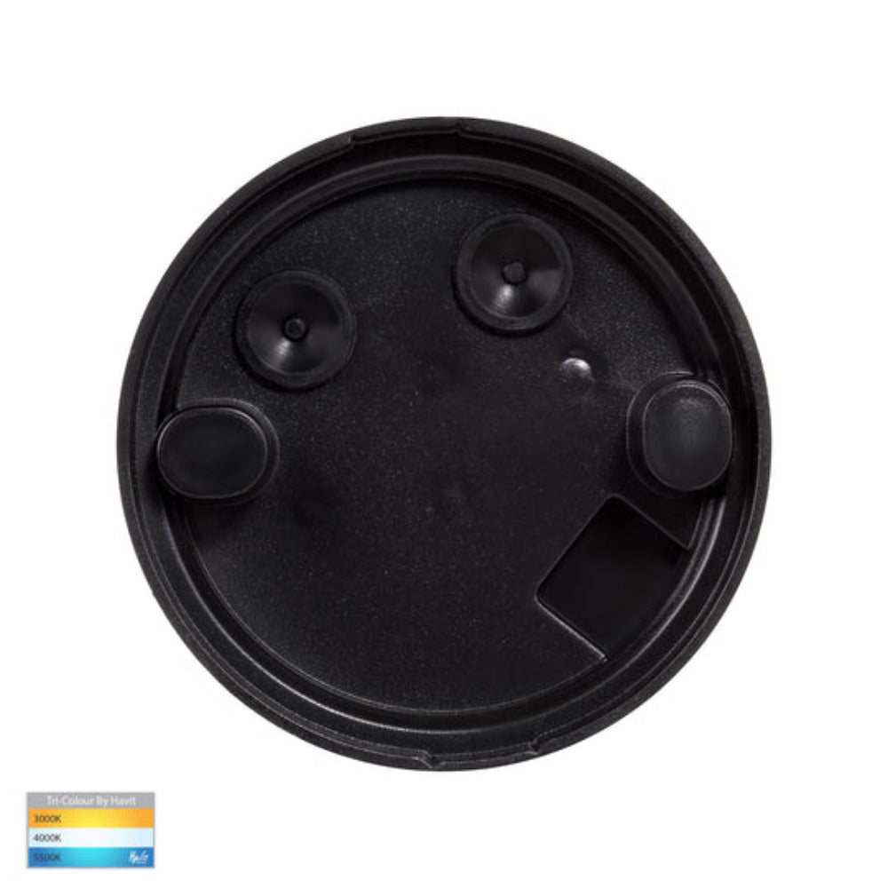 Buy Surface Mounted Downlights Australia Lexan Surface Mounted LED Downlight W76mm Black 3CCT - HV5831T-BLK