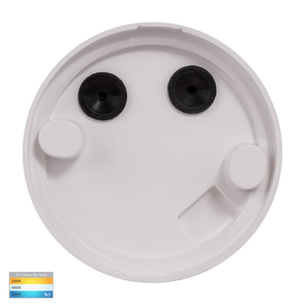 Buy Surface Mounted Downlights Australia Lexan Surface Mounted LED Downlight W95mm White 3CCT - HV5832T-WHT
