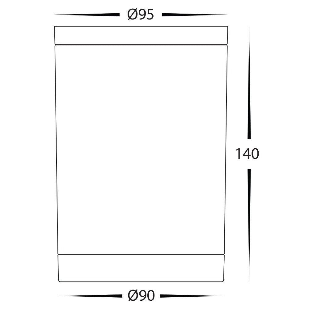 Buy Surface Mounted Downlights Australia Lexan Surface Mounted LED Downlight W95mm White 3CCT - HV5832T-WHT