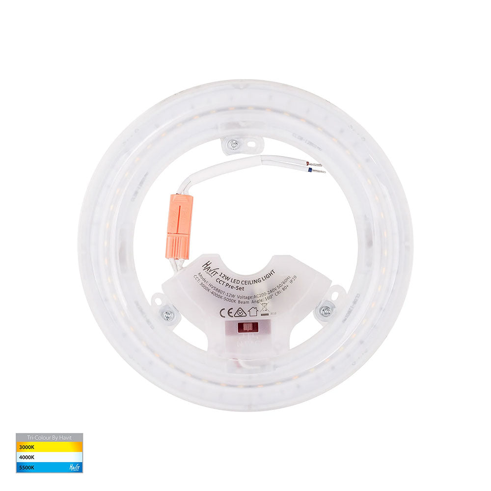 Buy LED Oyster Lights Australia Ostra LED Oyster Light White 12W 3CCT - HV5880T-12W