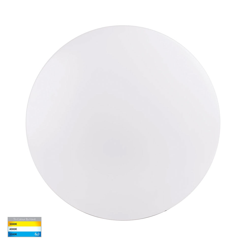 Buy LED Oyster Lights Australia Ostra LED Oyster Light White W335mm 3CCT - HV5885T-WHT