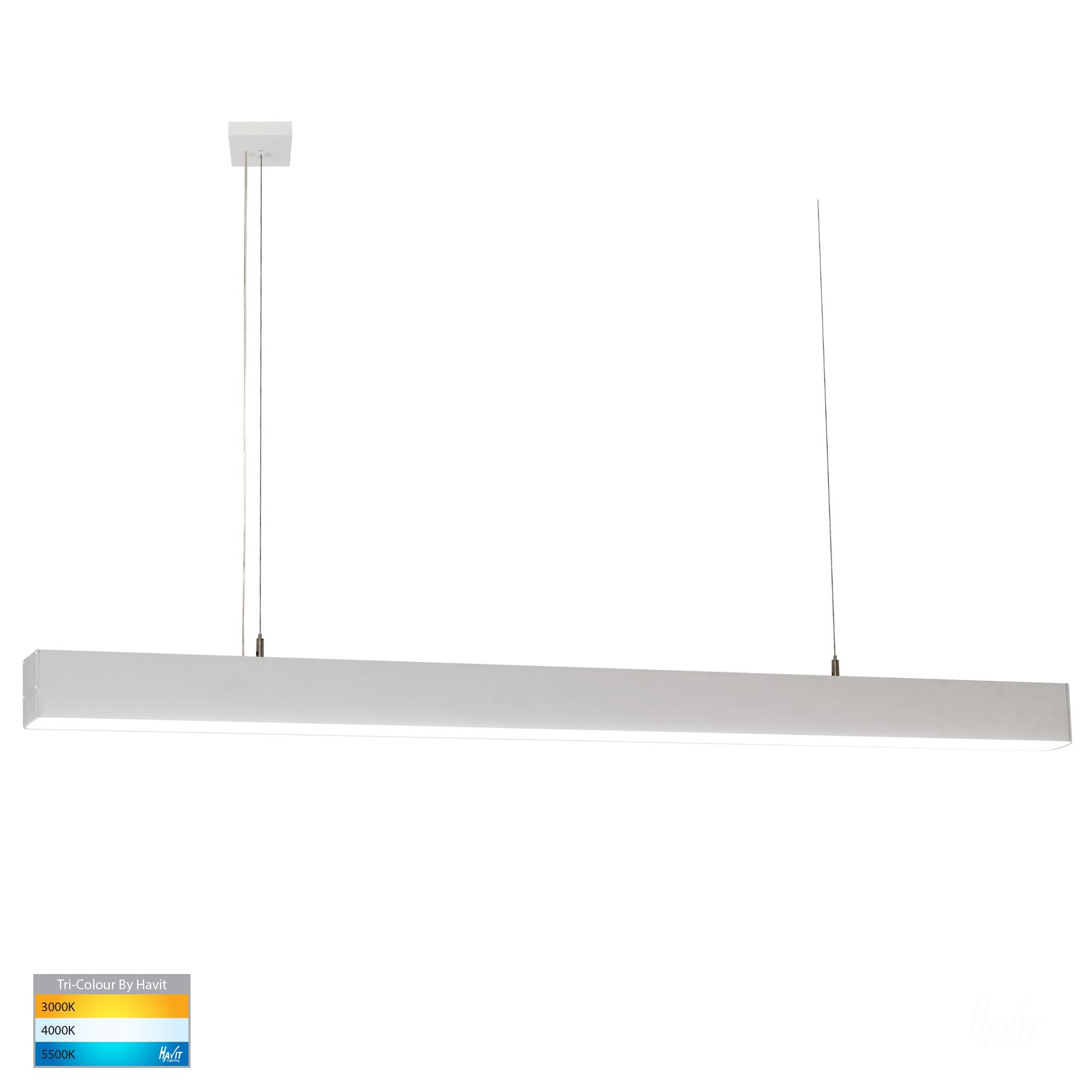Buy LED Pendants Australia HV6001C-SLV-2.4 Proline 2400mm Aluminium Dimmable Pendant 5500K