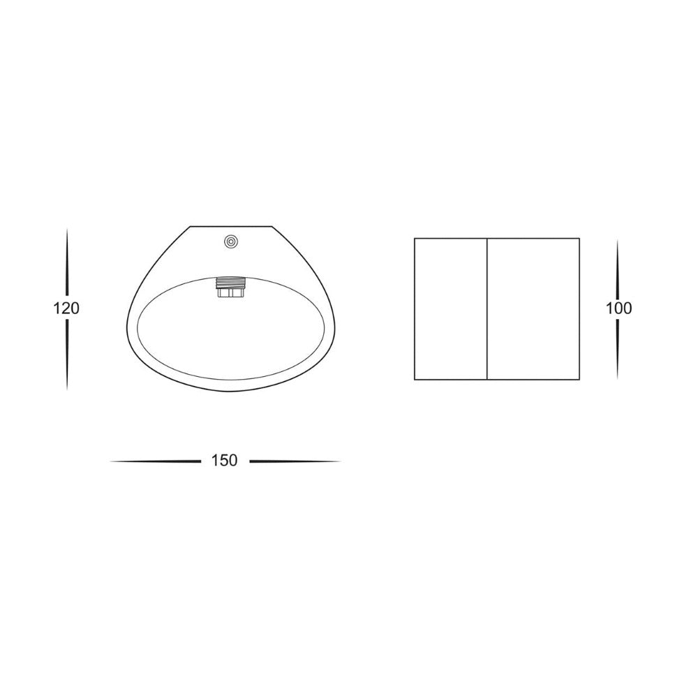 Buy Wall Sconce Australia Arc Up / Down Wall Light 2W White 3000K - HV8025W