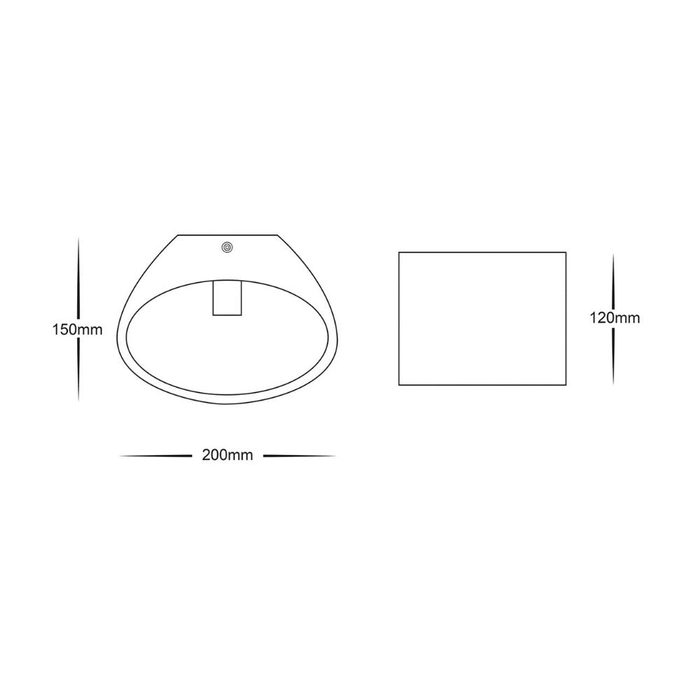 Buy Wall Sconce Australia Arc Large LED Wall Light White 3000K - HV8026W