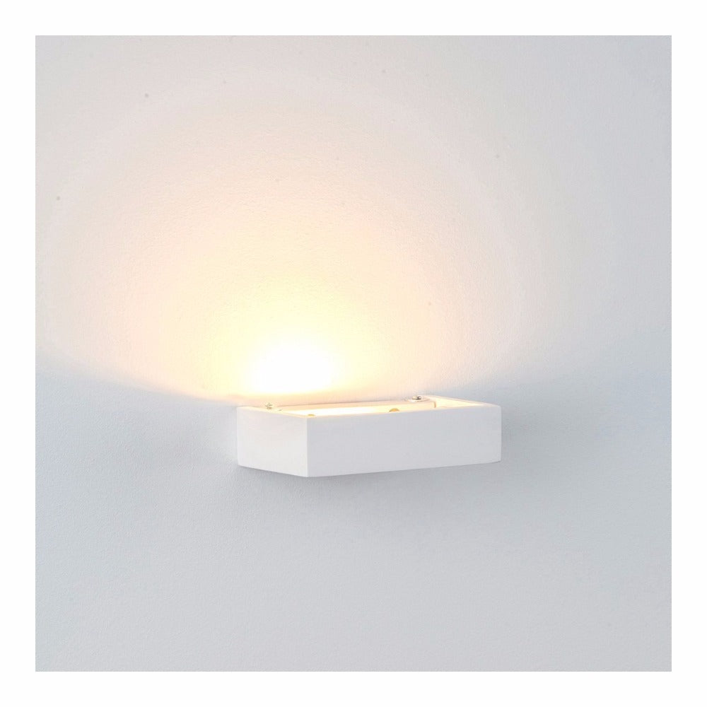 Buy Wall Sconce Australia Sunrise Small LED Wall Light W150mm White 3000K - HV8069W