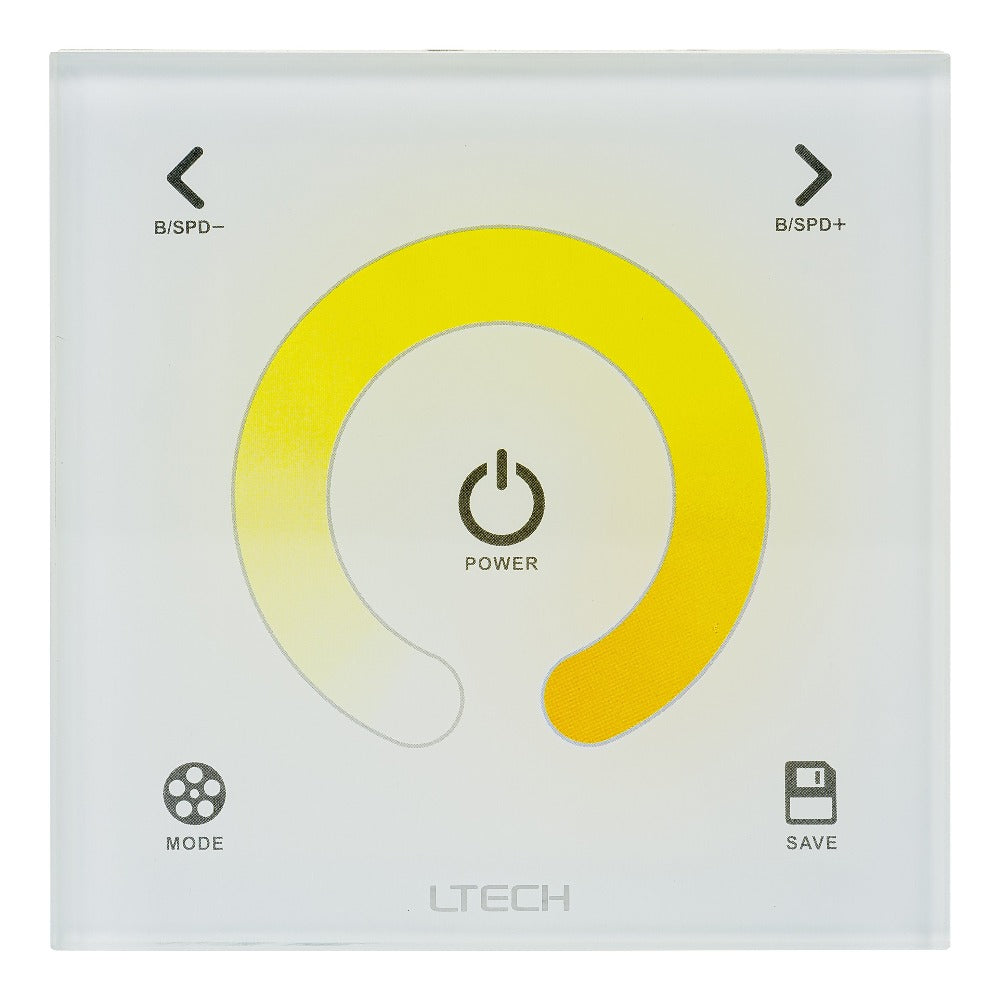 LED Strip Touch Panel Controller White - HV9101-DX2