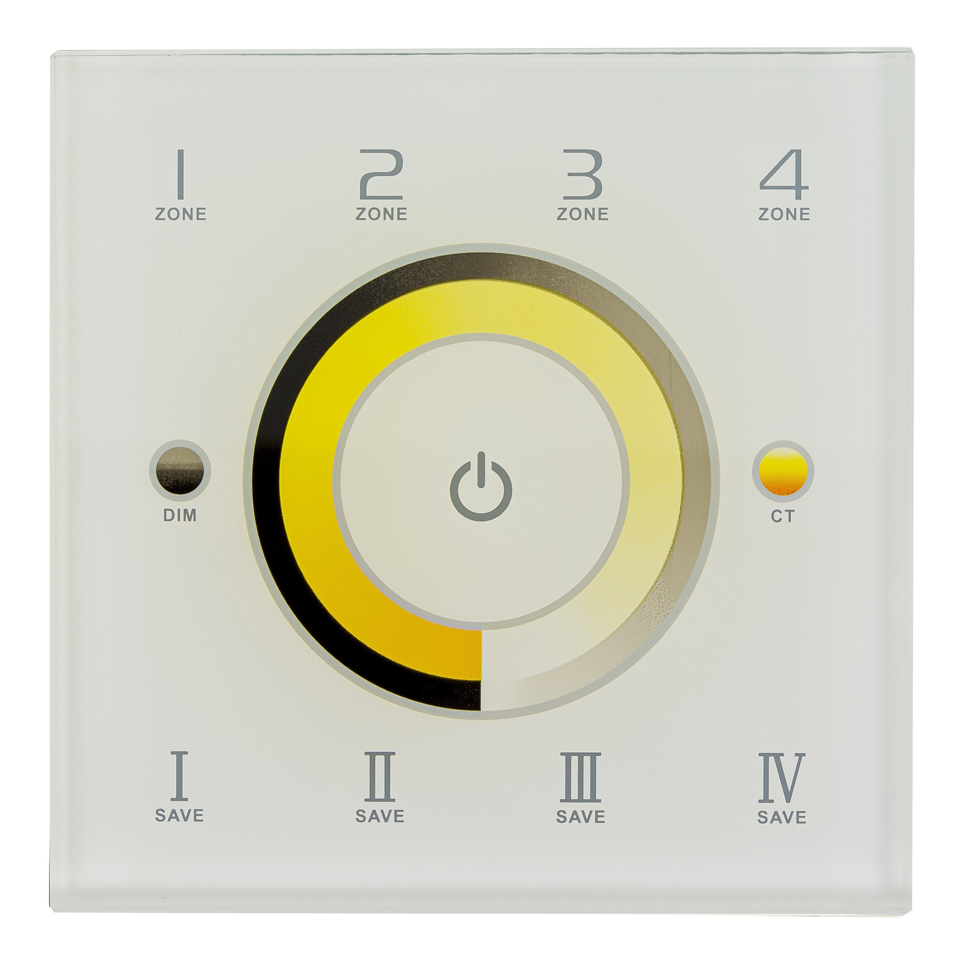 Buy Strip Light Controllers Australia LED Strip 4 Zones Touch Panel Controller White - HV9101-DX7