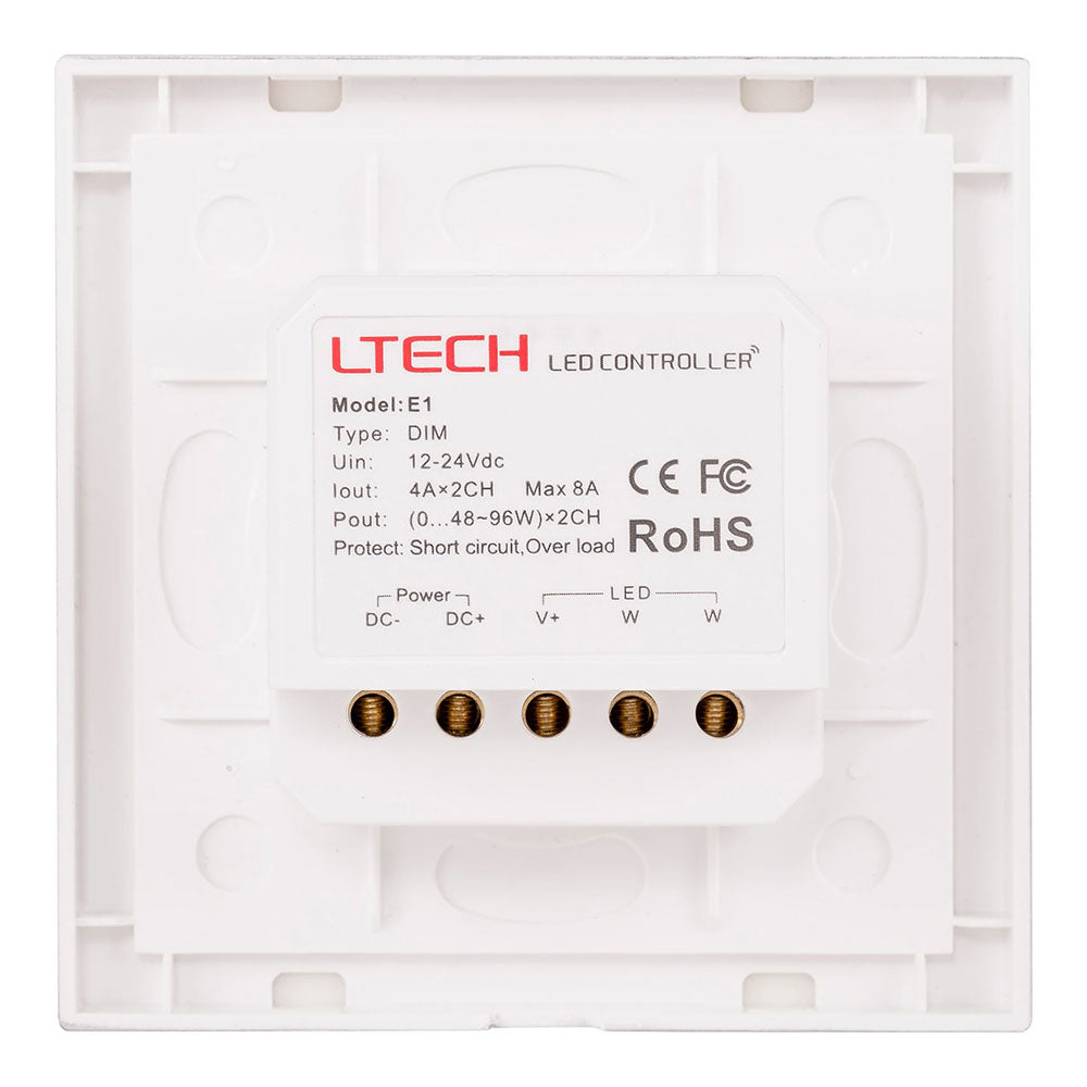 Buy Strip Light Controllers Australia LED Strip Light Touch Controller Single White 12V / 24V DC - HV9101-E1