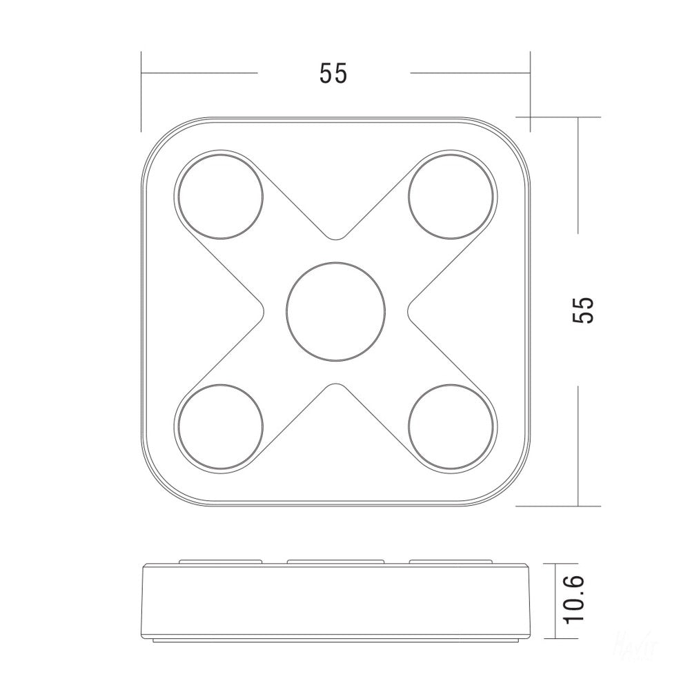 Buy Strip Light Controllers Australia Zigbee LED Touch Controller White - HV9101-ZB-5C