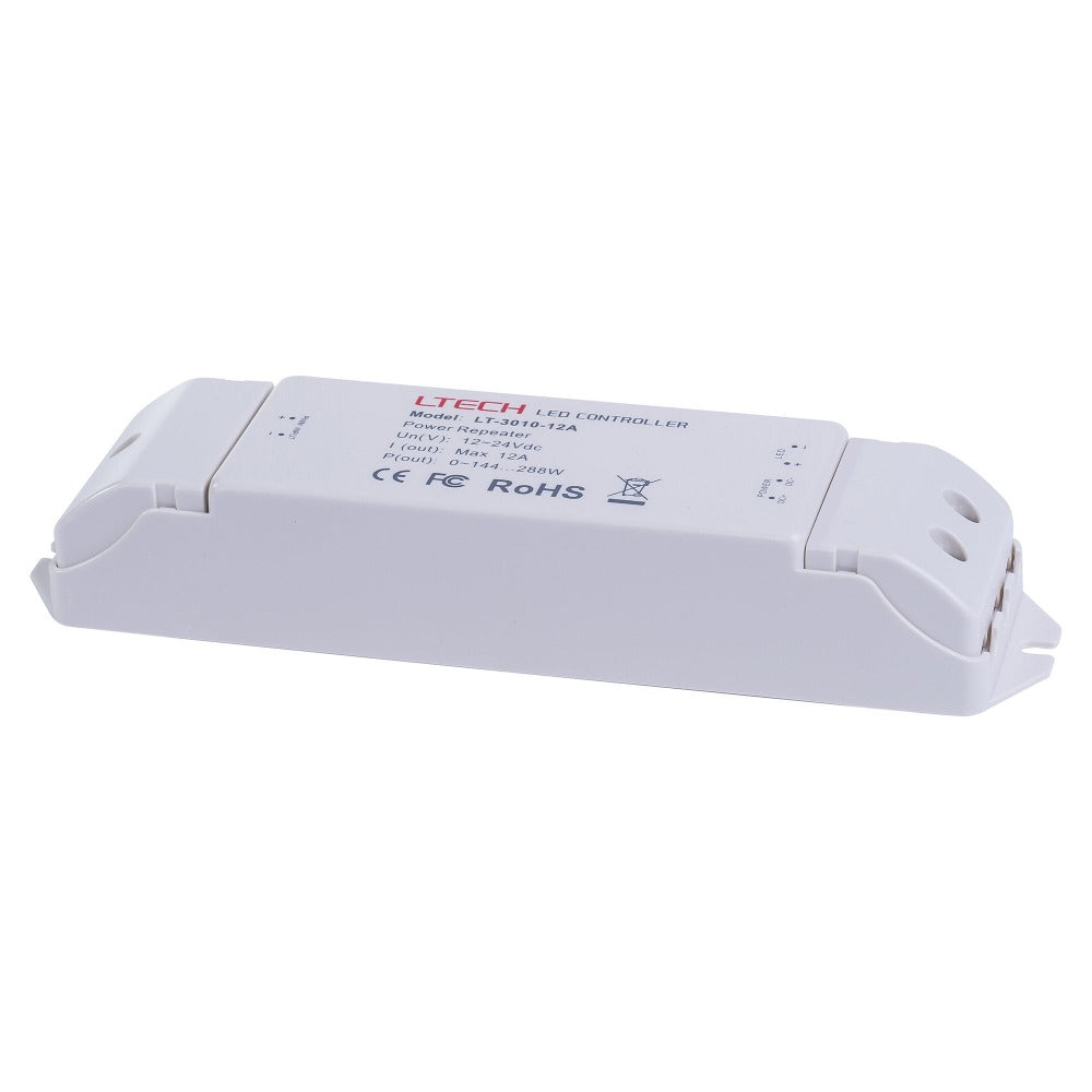 Buy Strip Light Controllers Australia LED Strip Repeater Single Channel White - HV9104-LT-3010-12A