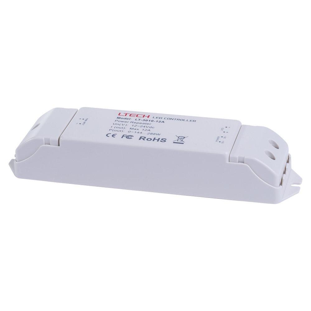 LED Strip Repeater Single Channel White - HV9104-LT-3010-12A