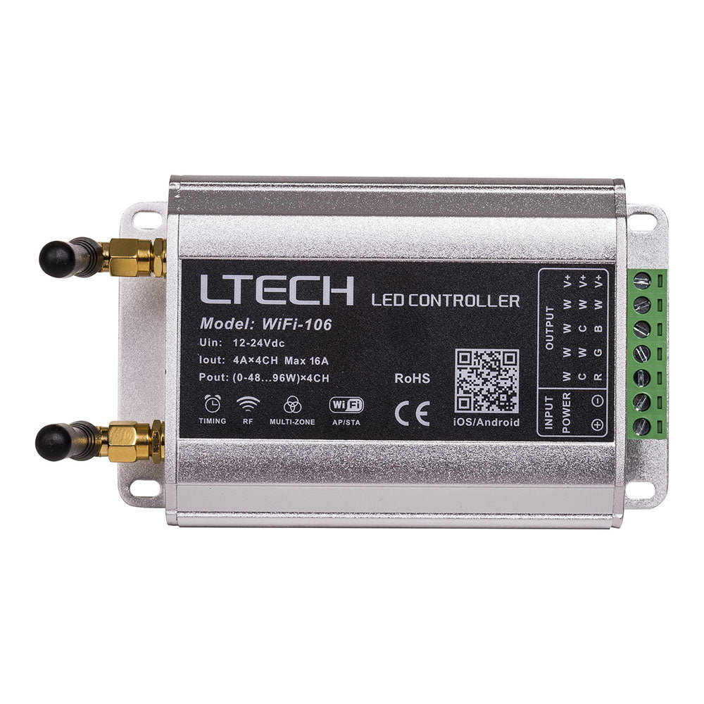 Buy Strip Light Controllers Australia Smart LED Strip Light Controller W73mm 12V / 24V Aluminium - HV9105-WIFI-106