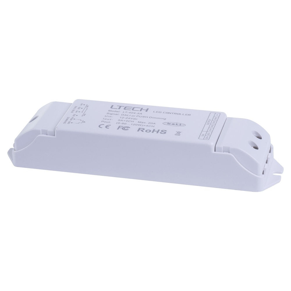 Dali RGBC or RGBW LED Strip Controller White - HV9107-LT-404-5A
