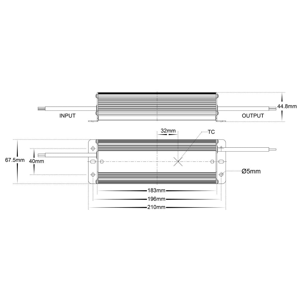 Buy LED Drivers Australia LED Driver 100W 24V DC W67.5mm Weatherproof Silver - HV9654-24V