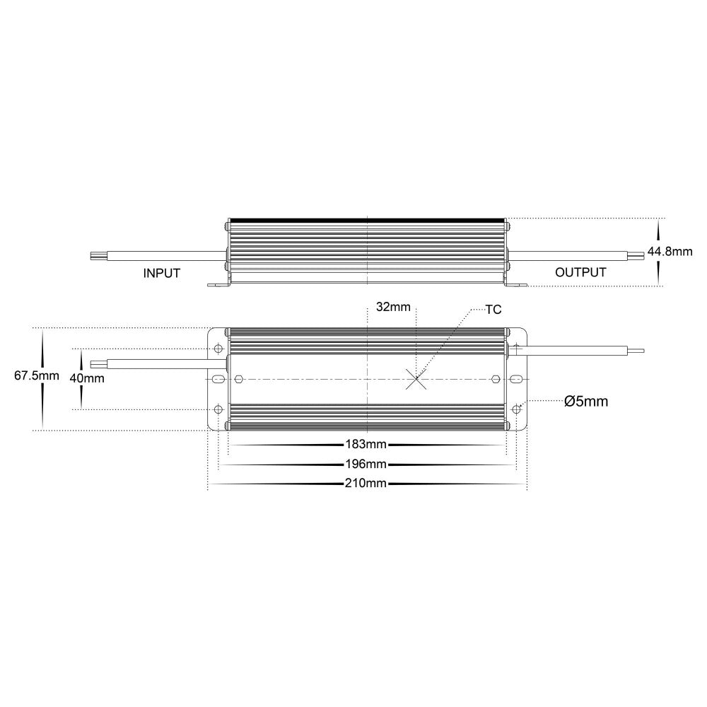 Buy LED Drivers Australia LED Driver 100W 24V DC W67.5mm Weatherproof Silver - HV9658-24V100W