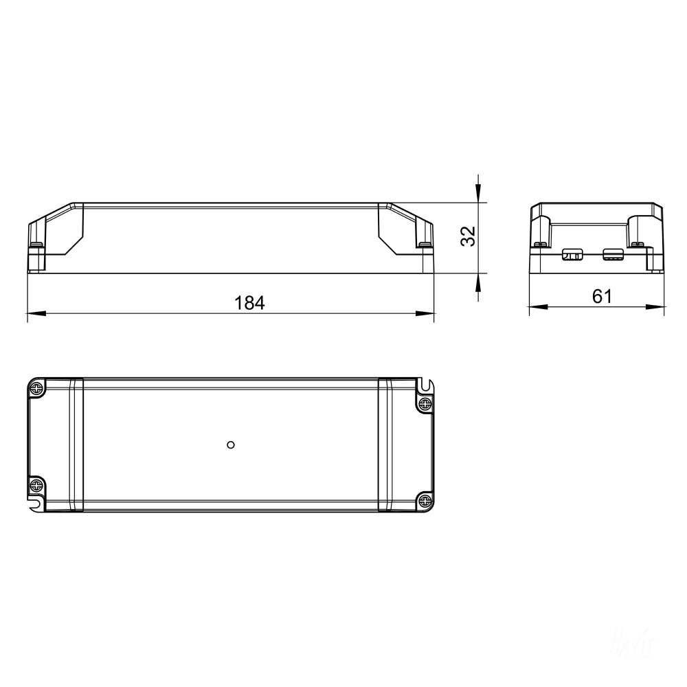 Buy LED Drivers Australia Indoor Constant Voltage LED Driver 12V 60W White - HV9667-12V60W